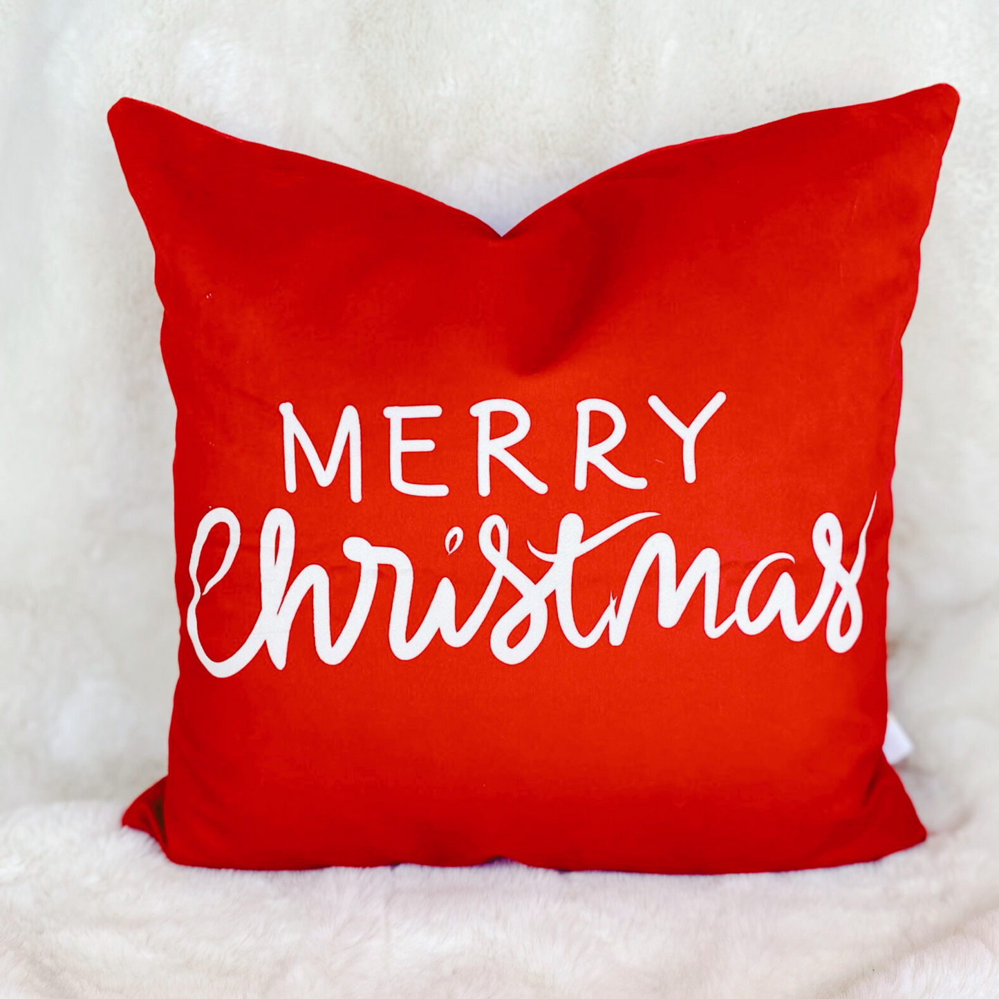 Merry Christmas + Cushion Cover 22" x 22"