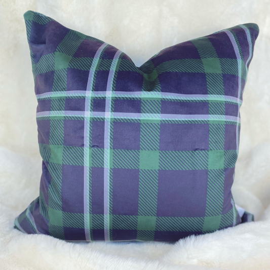 Plaid + Cushion Cover 22" x 22"