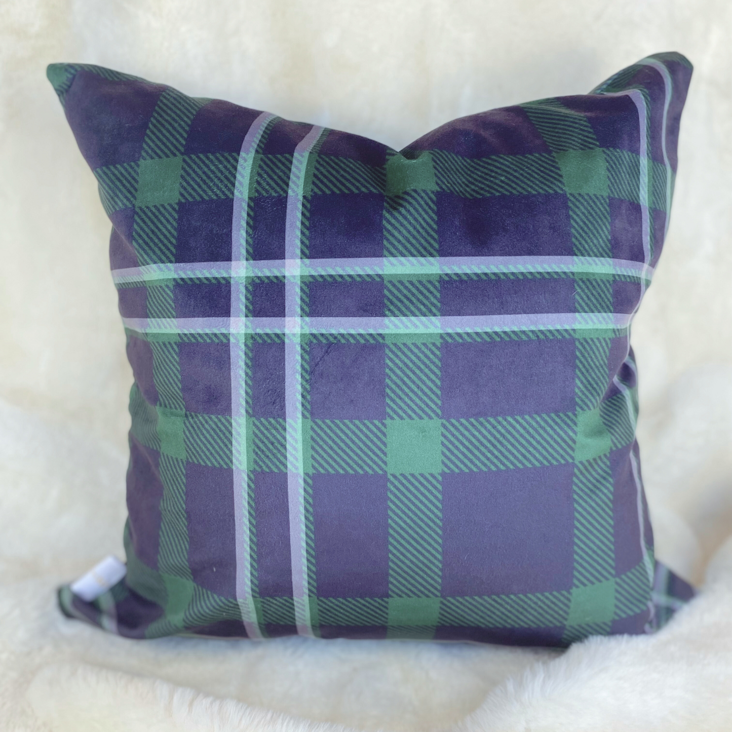 Plaid + Cushion Cover 22" x 22"