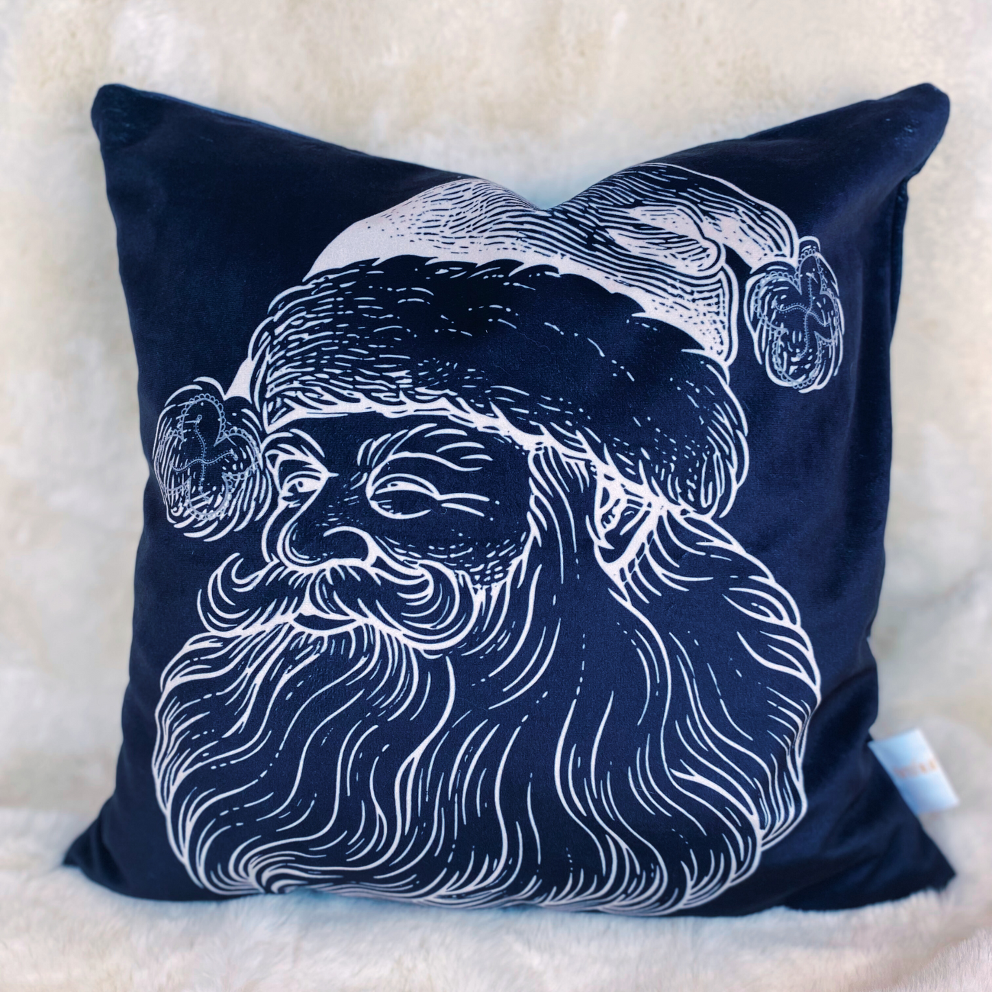 Santa + Cushion Cover 18" x 18"