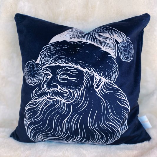 Santa + Cushion Cover 22" x 22"